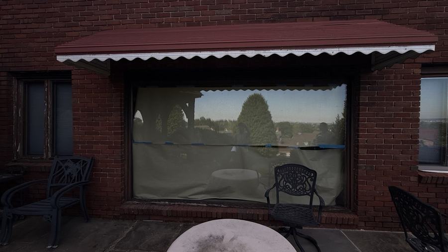 Large picture window glass replaced in a New Jersey home