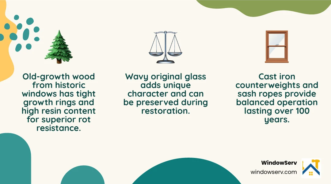 Anatomy of a historic double-hung window sash and frame with labeled components - historic frame window restoration Anatomy of a historic double-hung window sash and frame with labeled components - historic frame window restoration