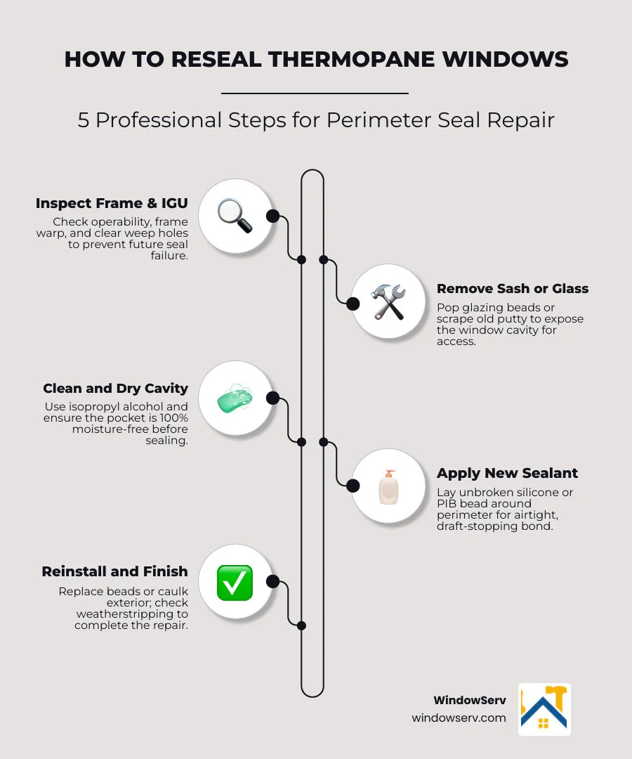 Comparison table of window repair options infographic